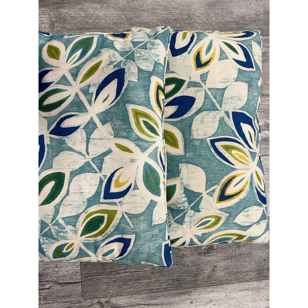 Set de cojines decorativos con estampado de hojas 🌿💙